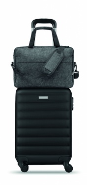 Logo trade promotional giveaways image of: 15 inch RPET felt laptop bag